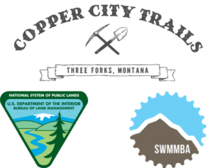 Derailed Bike Shop- Copper City Trails Logo